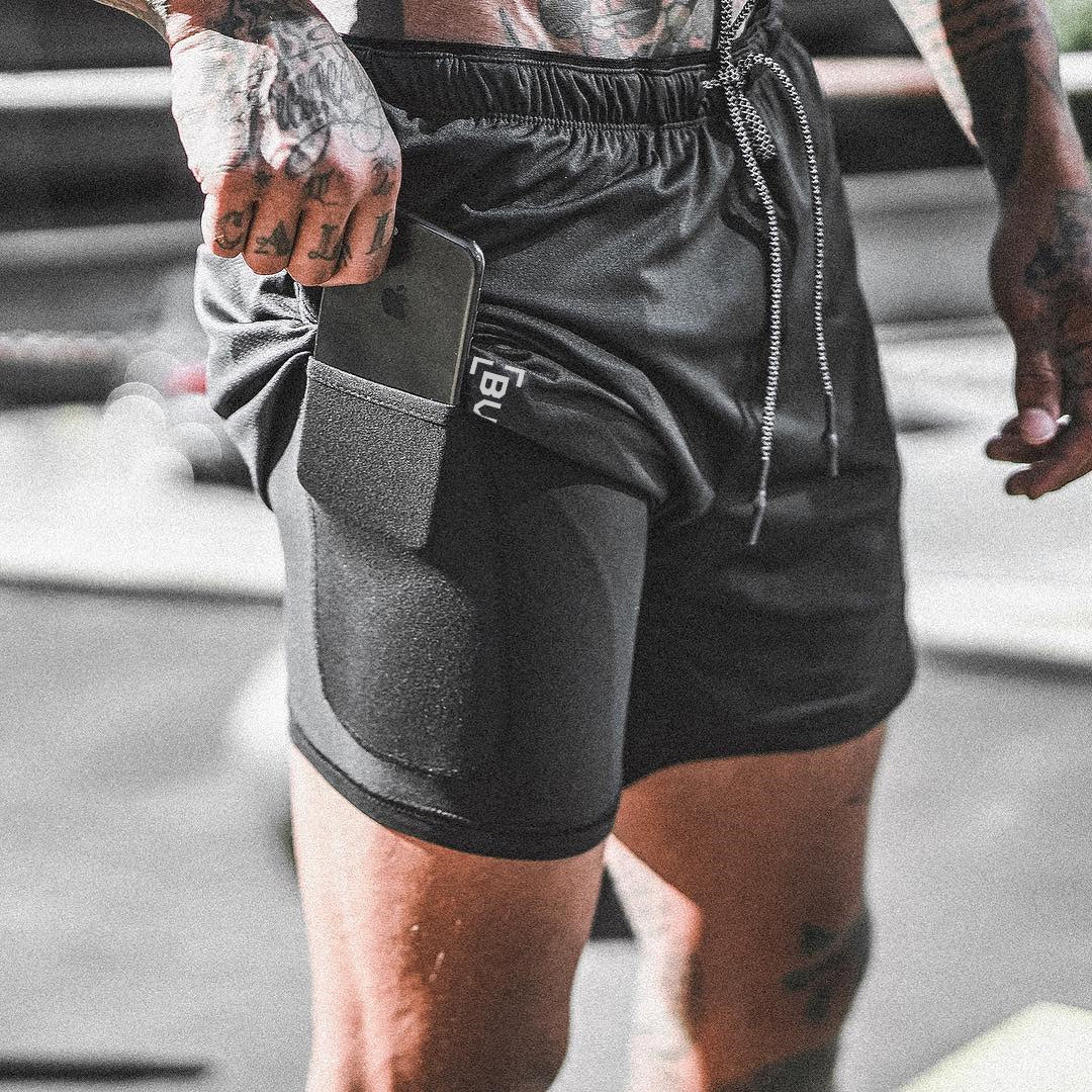 Men's Pocket Compression Shorts - New Design, High Quality, Moisture Wicking