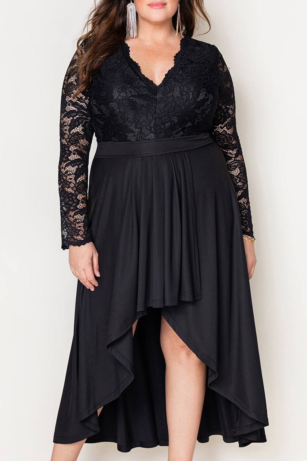 Plus size outlet high low dress