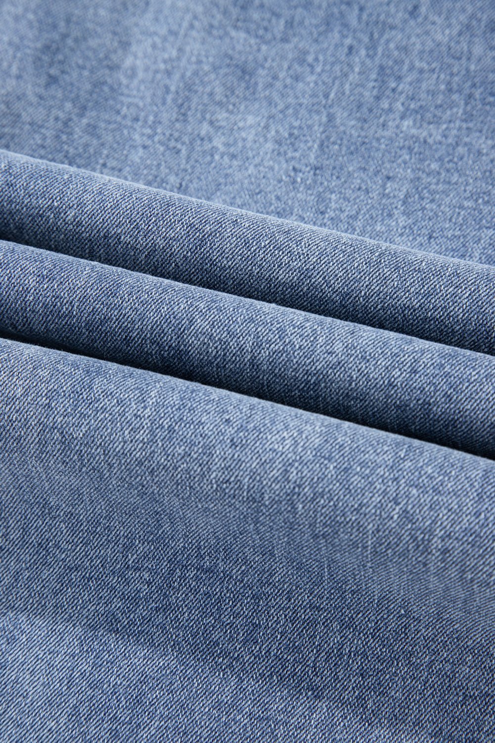 Dusk Blue Foiled Star Patchwork Straight Leg Loose Jeans - Naughty Girl Essentials