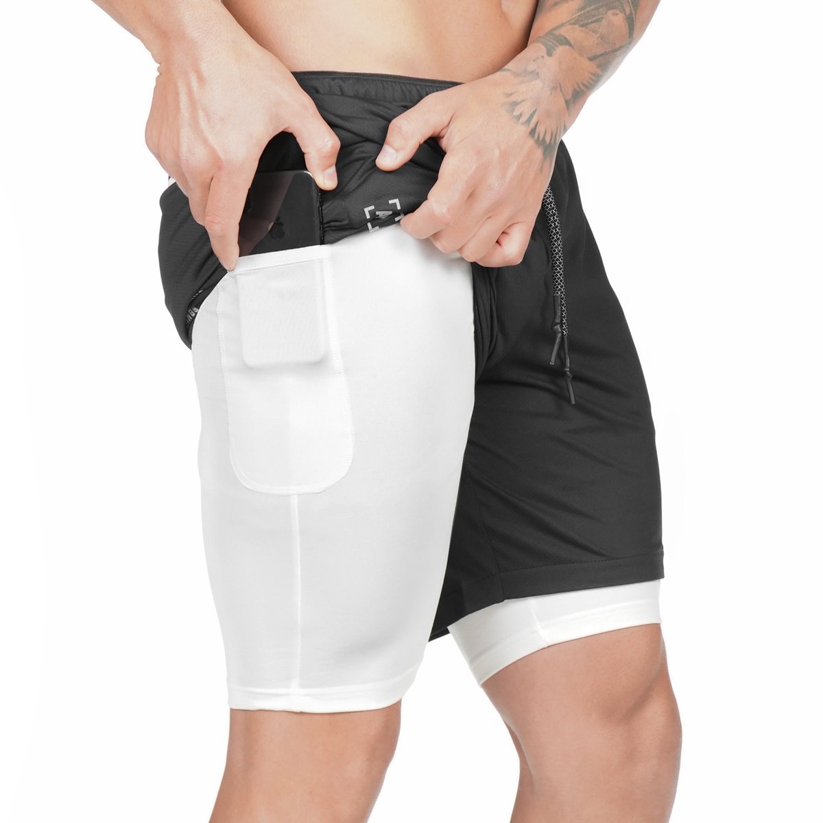 Men's Pocket Compression Shorts - New Design, High Quality, Moisture Wicking - Naughty Girl Essentials