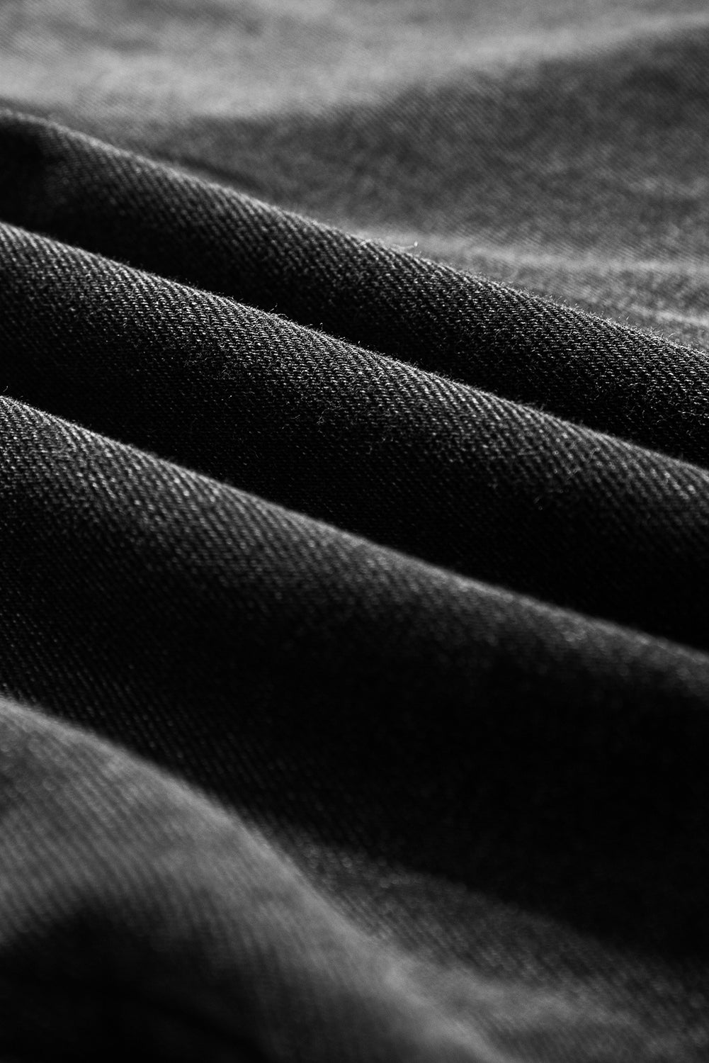 Black Flap Pocket Buttons Collared Jean Jacket - Naughty Girl Essentials