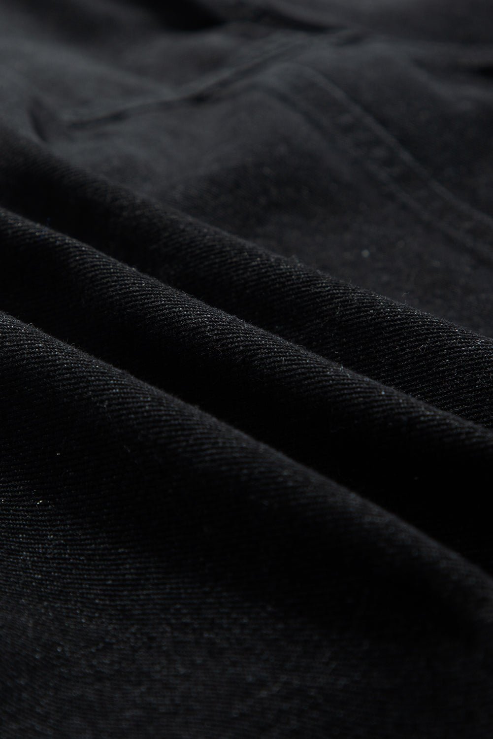 Black Raw Edge Ruffled Short Sleeve Denim Jacket - Naughty Girl Essentials