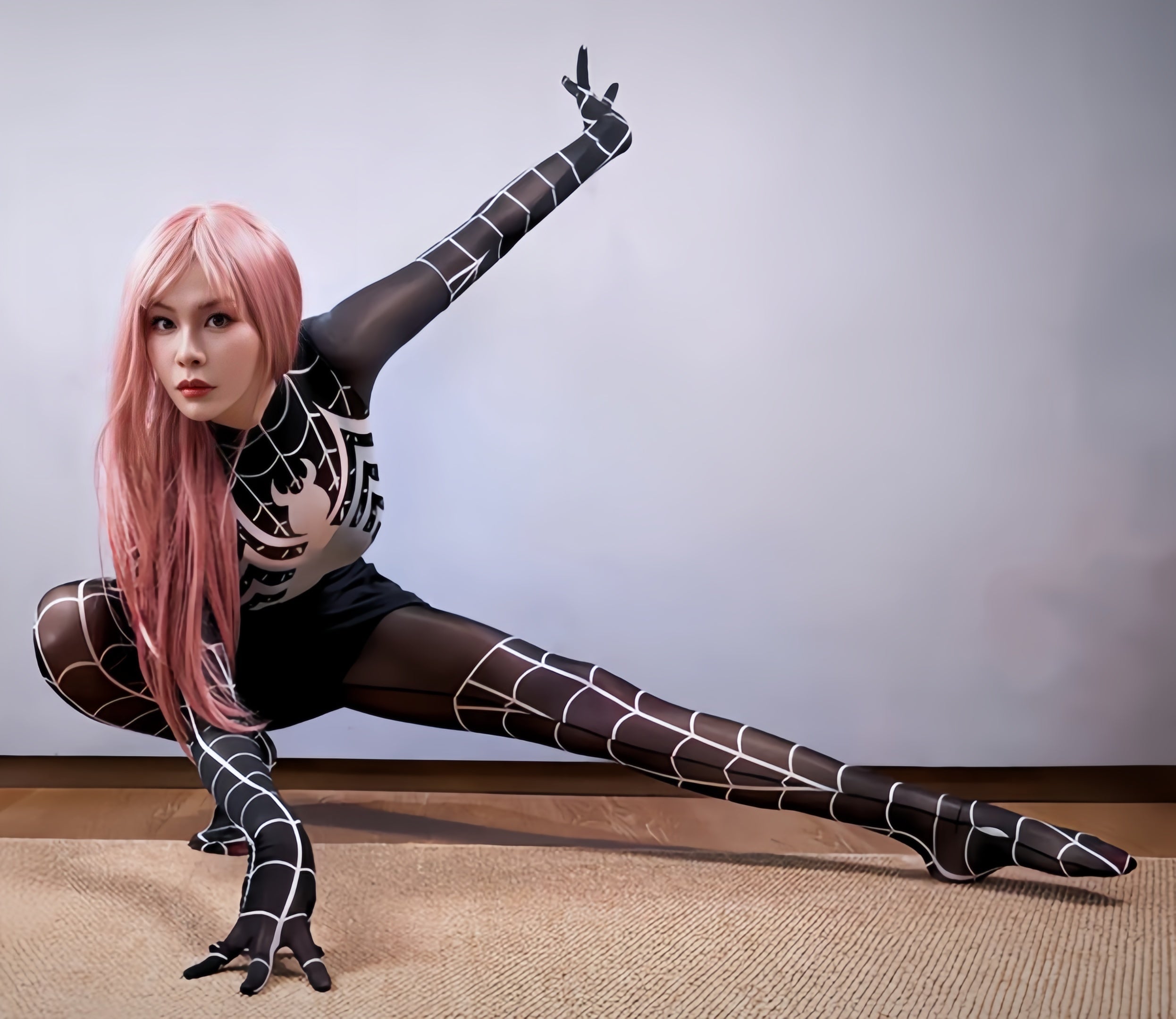 Super Hero Spider Sheer 10D Nylon Full Bodysuit Body Stocking Lingerie