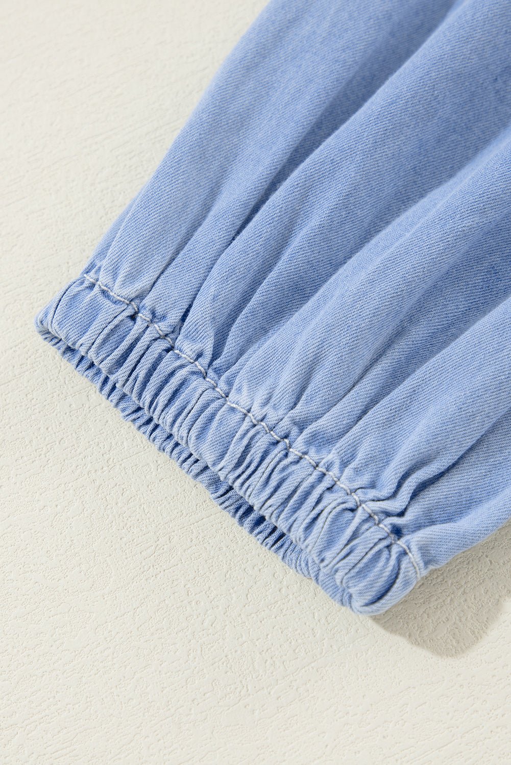 Black Puff Sleeve V Neck Tiered Ruffled Chambray Mini Dress - Naughty Girl Essentials