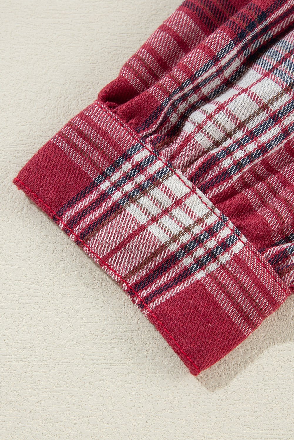 Beau Blue Plaid Print Patchwork Hooded Raw Hem Denim Jacket - Naughty Girl Essentials