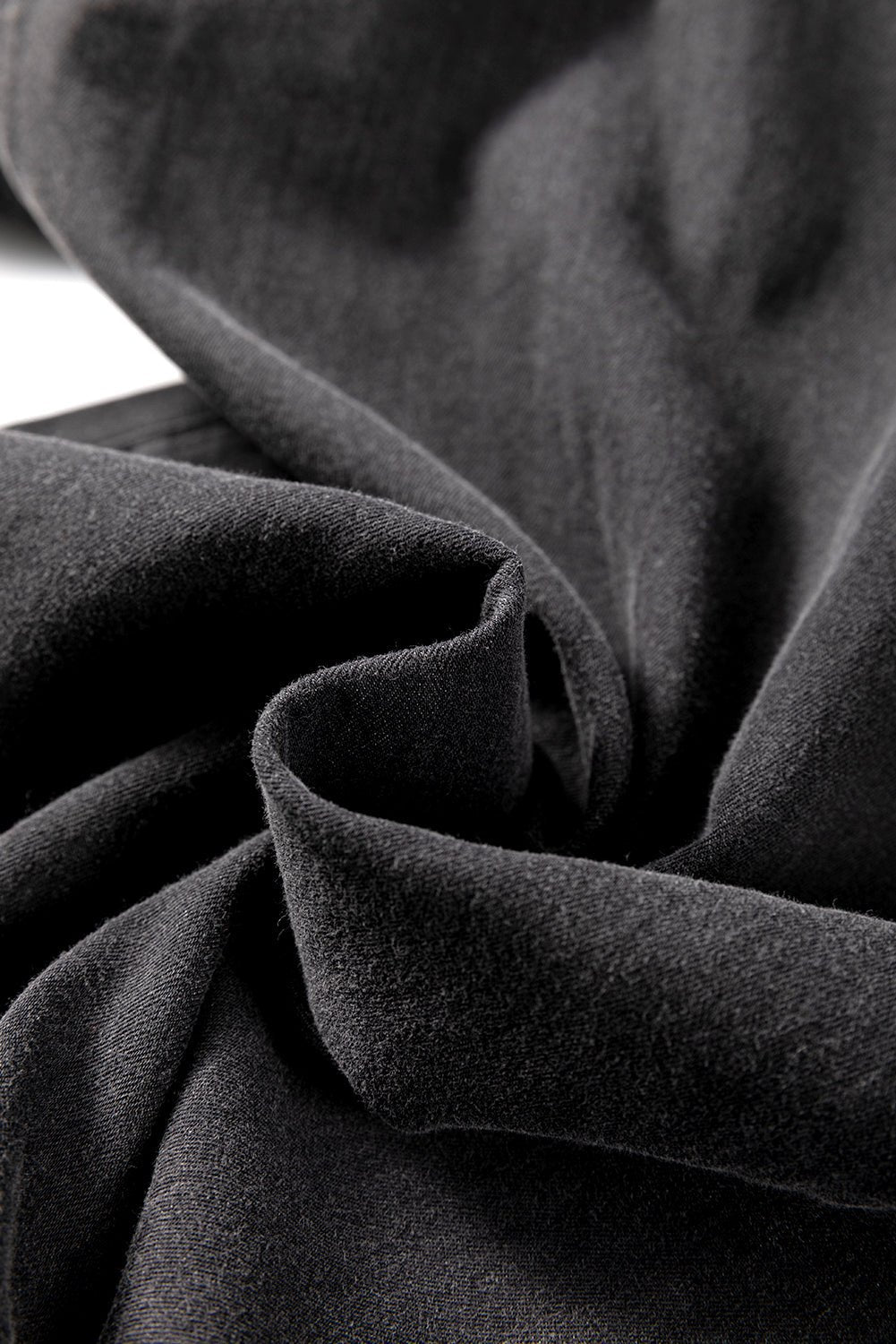 Carbon Grey Mineral Wash Button Fly Waist Wide Leg Jeans - Naughty Girl Essentials