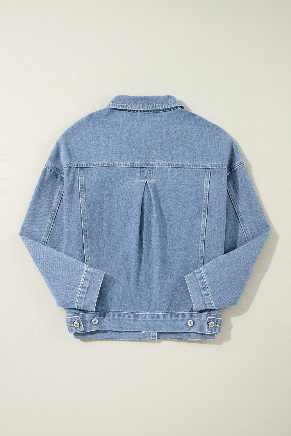 Wild Wind Washed Oversize Pocketed Denim Jacket - Naughty Girl Essentials