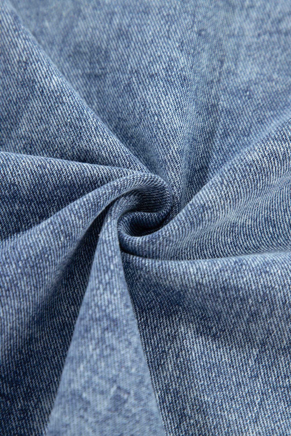 Beau Blue Plaid Print Patchwork Hooded Raw Hem Denim Jacket - Naughty Girl Essentials